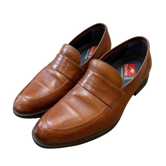 Fluchos Heracles 9140 Leather Shoe Mens Size 40 Cognac - Picture 1 of 10